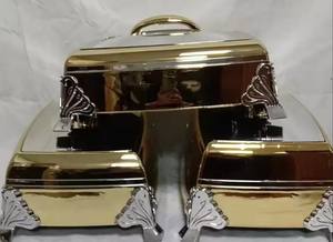 Set 3 Pezzi Contenitori Termici Quadrati da 4.5L, 5.5L, 6.5L in ABS e Acciaio Inossidabile per Alimenti Caldi, Uso Domestico - Product Image 4