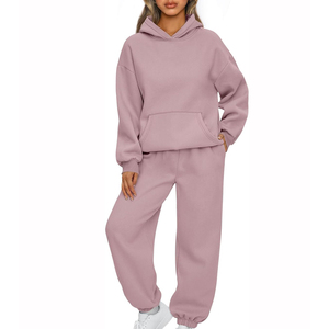 ชุดวอร์มสำหรับผู้หญิงขนาดใหญ่พิเศษสำหรับฤดูหนาวชุดวิ่งออกกำลังกายและมีฮู้ดสะท้อนแสงโลโก้ออกแบบได้ตามต้องการ - Product Image 1