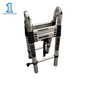Scala Telescopica Pieghevole in Alluminio Moderna con 5 Gradini <span class=keywords><strong>e</strong></span> Capacità di Carico di 150kg per Uso in Appartamento, Design Minimalista - Product Image 4