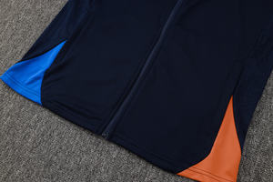 Veste d'entraînement à manches courtes avec fermeture éclair intégrale, séchage rapide, pour l'automne et l'hiver, tenue de football pour les clubs européens de Marseille 24/25 - Product Image 5