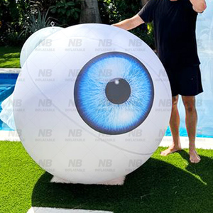 Halloween Scary Inflatable Eye Decorative <b>Balloon</b> <b>Custom</b> Eyeball With Led Lights Inflatable Eye <b>Balloon</b> Inflatable Advertising H - Product Image 3