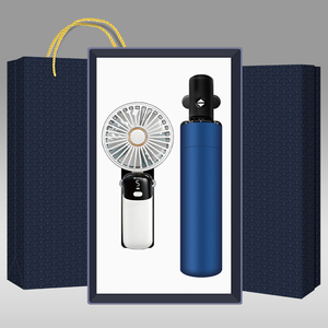 Nuove <span class=keywords><strong>Idee</strong></span> Prodotto 2026: Set Regalo Aziendale di Lusso con Ventilatore Promozionale e Ombrello - Product Image 3