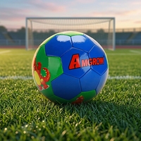 Ballon de football de taille 2 pour enfants, de haute qualité, léger, écologique, en cuir PVC miniature, cousu à la machine, thermocollé, taille personnalisée