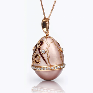 Metal esmalte <span class=keywords><strong>Faberge</strong></span> <span class=keywords><strong>huevo</strong></span> estilo <span class=keywords><strong>colgante</strong></span> QFA101 - Product Image 3