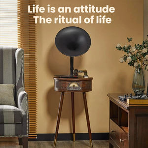 Tocadiscos Retro de Madera con Sonido HiFi, Bluetooth, USB, Radio FM y Control Remoto, Gramófono Vintage para Sala de Estar - Product Image 6