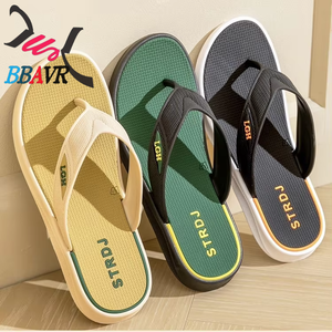 The Latest Design Durable Simple Indoor Outdoor Beach Bath <b>Slippers</b> Non-slip Lightweight Men's Flip-flops Couples <b>Slippers</b> - Product Image 1