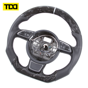 Volante de Fibra de Carbono TDD Compatible con Audi S3 8P S4 B8 S5 S6 S7 S8 A3 8V A3 8P A4 B8 A5 B8 A6 C7 A7 C7 A8 D4 Q3 Q5 Q7 - Product Image 4