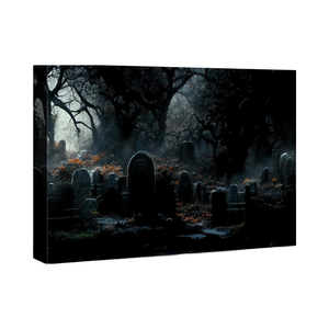 Looife Halloween Toile Mur Art 32x24 pouces <span class=keywords><strong>Horreur</strong></span> Halloween Spooky Cimetière <span class=keywords><strong>Affiche</strong></span> Spooky Photos <span class=keywords><strong>D</strong></span>écorations Murales pour Chambre - Product Image 3