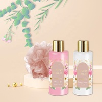 Vente en gros cosmétiques de marque privée bon prix chaussures à talons hauts forme gel douche et lotion pour le corps coffret cadeau pour le bain la peau