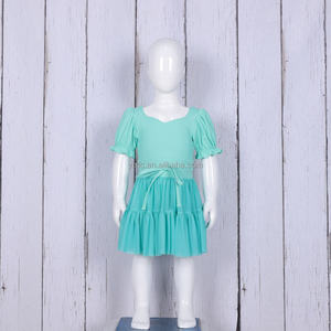 Vestido de Malla con Lazo de Satén para Niñas, Ropa Deportiva Inspirada en el Ballet para Yoga, Gimnasia y Disfraces - Product Image 3