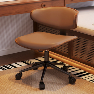 Ghế văn phòng xoay nâng hạ bằng gỗ bọc da hiện đại, nội thất bàn làm việc tại nhà, ghế học tập, chơi game, ghế giám đốc, ghế máy tính, ghế văn phòng ergonomic - Product Image 2