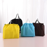 Sacs en plastique HDPE recyclables personnalisés avec logo, poignée Flexiloop et fond carré pour promotions commerciales et shopping
