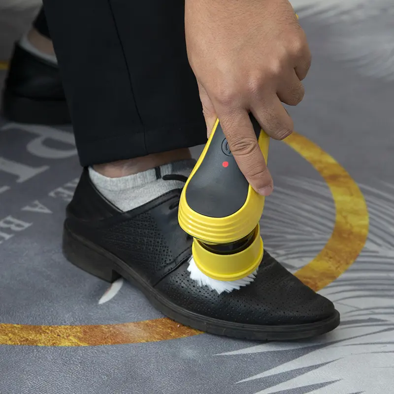 Escova de limpeza elétrica de piso redondo, de alta qualidade, para limpeza de sapatos