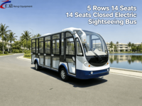 Bus électrique touristique écologique 14 places |   Autocar de tourisme personnalisé avec moteur 4kW, autonomie de 80-100 km, couleur/logo personnalisés |   Prix d'usine
