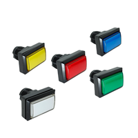 Interrupteur de démarrage à bouton rectangulaire universel 50*33mm pour Machines de jeu et d'arcade pour flipper boxe et jeux à pièces