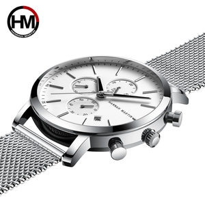 Reloj de Pulsera Hannah Martin 109 para Hombre, Reloj de Lujo, Multifunción, Esfera Pequeña, Malla, Estilo Ejecutivo, Resistente al Agua, Reloj Masculino - Product Image 4