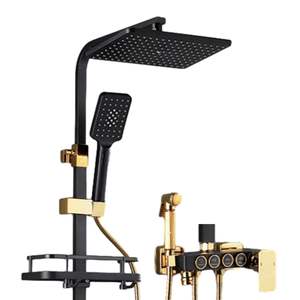 China Factory Luxus-Dusch set Badezimmer-Dusch system In-Wall-Mischbatterie-Wasserhahn Heiß Kalt 4-Funktions-integrierte Dusche - Product Image 3