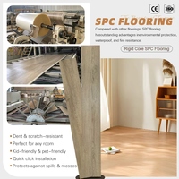Kunststoff-Bodenbelag für Innenräume SPC-Boden 8mm Marmor-Optik Lose Verlegung Wasserdicht ASTM-Zertifiziert Qualitätsklasse-Serie Piso SPC