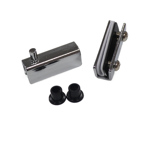 Hot Sale Modern Stainless Steel <strong>Door</strong> <strong>Hinge</strong> Set with Glass <strong>Door</strong> Clamp Soft Close <strong>Hinge</strong> No Hole <strong>Hardware</strong> - Product Image 1
