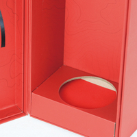 Boîte à vin rigide personnalisée écologique pour Noël avec fermeture magnétique, impression UV, coffret cadeau de luxe pour bouteilles de 750 ml