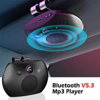 Kit mains libres sans fil pour voiture S11, haut-parleur, lecteur MP3, connexion aux téléphones