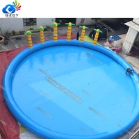 Piscines géantes rectangulaires en PVC, piscines gonflables bon marché