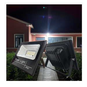Customizable Ultra-Bright 170LM/W IP65 LED <b>Solar</b> <b>Floodlight</b> Remote Control Aluminum Alloy 5-Year Warranty Auto Dusk Lighting - Product Image 1