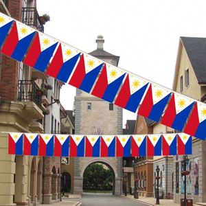 Philippines String <b>Flag</b> Polyester Fabric National Country <b>Flag</b> for Birthday Party Festival Decoration - Product Image 3