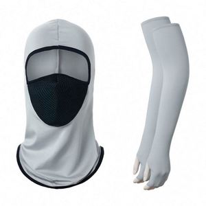Cagoule tactique respirante et imperméable de qualité supérieure, masque intégral + ensemble de manchons de protection solaire pour les sports - Product Image 2