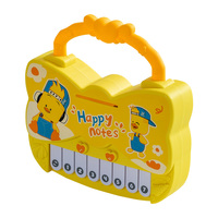 Creative Candy-Packed Plastic Cartoon Children's Piano Toys 8 Scales Wholesale for Supermarkets Baby Electronic Keyboards for
