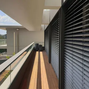 Outdoor Blinds with Side Track Privacy Venetian Blind exterior curtains outdoor aluminum Venetian blinds