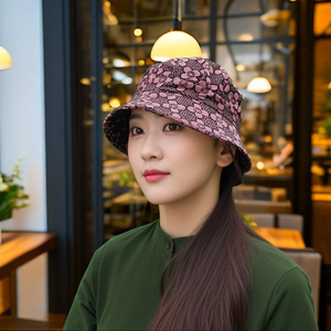 Sombrero de cubo de protección solar de estilo fino de verano para mujeres mayores de mediana edad, <span class=keywords><strong>abuelas</strong></span>, señoras, cómodo sombrero de tela para el sol - Product Image 1