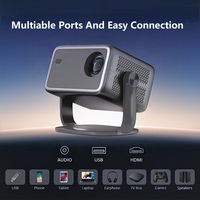 Projecteur intelligent WEMI L018 1080P LCD 4K Android 13 avec autofocus, WiFi, portable, home cinéma, mise en miroir sans fil