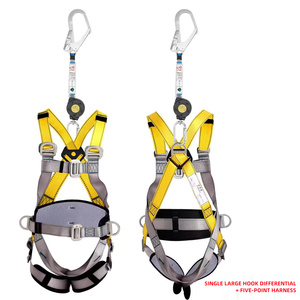 Arnés <span class=keywords><strong>de</strong></span> <span class=keywords><strong>Seguridad</strong></span> Anticaídas <span class=keywords><strong>de</strong></span> 5 Puntos para Todo el Cuerpo, Arnés Ajustable para Trabajos en Altura, para Construcción, Mantenimiento y Acceso por Cuerda - Product Image 3