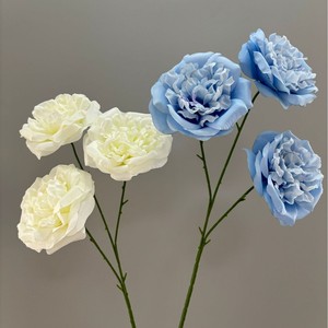 Fleurs artificielles en soie Pingping à 3 têtes, décorations de mariage, toile de fond pour banquets d'hôtel - Product Image 3