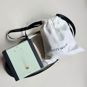 Cheap Low Moq <b>Small</b> Cotton Muslin Drawstring <b>Bag</b> 100% Organic Cotton Dust Pouch with <b>Black</b> Ribbon - Product Image 1