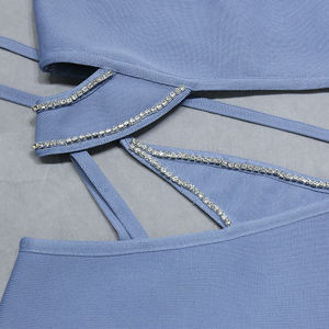 Women's Sexy Party Short Skirt Suit Strap <strong>Cleavage</strong> Skinny <strong>Tops</strong>+sheath Skirt 2 Piece Set Women - Product Image 4