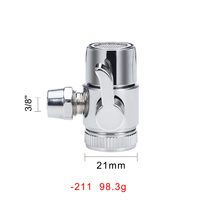 Adaptateur de vanne de commutation de robinet 3/8 ''Vannes à boisseau sphérique avec poignée galvanisée