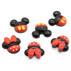 custom mickey mouse resin charms for decoration