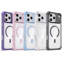 Coque de téléphone transparente magnétique antichoc Senyork Crystal Clear à quatre coins pour iPhone 17 Air 16 15 Plus 14 13 12 Pro Max