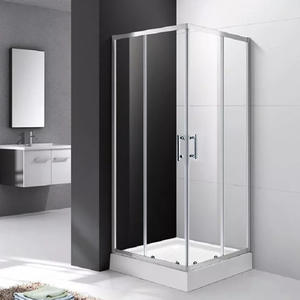 Moderna Cabina de Ducha Plateada Brillante <span class=keywords><strong>HECE</strong></span> con Cristal Templado de 8mm y 10mm para Baño - Product Image 2