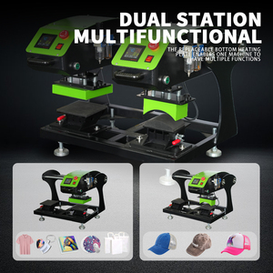 เครื่องรีดร้อนกึ่งอัตโนมัติแบบลม 2in1 หัวรีดอเนกประสงค์ สำหรับเสื้อยืดและหมวก - Product Image 2