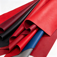 Cuir synthétique silicone Nappa doux au toucher, extensible, couleur unie, de luxe, résistant aux taches, éco-responsable, pour sacs à main et sellerie automobile
