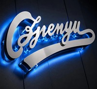 Enseigne LED personnalisée PDL, enseigne lumineuse avec logo 3D, lettres LED rétroéclairées pour entreprise, enseigne avec logo personnalisé, lettres 3D en acrylique rétroéclairées