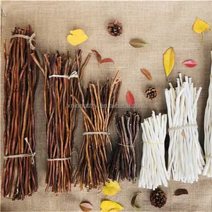 Natural dried wood stick decorative Wholesale Flower arranging Natural Wood Pieces white brown stems natural wood branches