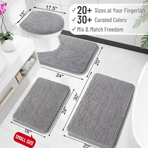 Super absorbent soft bathroom <b>mat</b>, anti slip quick <b>drying</b> carpet, machine washable carpet for home and bedroom use - Product Image 5