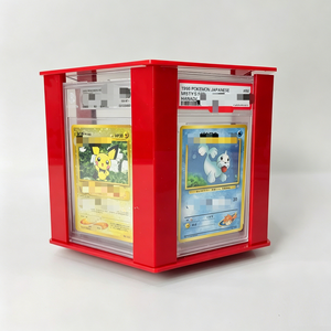 Hot Sale Modern Custom Rotating <b>Acrylic</b> Stand Easy Assemble Trading Card Grading Slab Display For Game Card <b>Storage</b> - Product Image 4