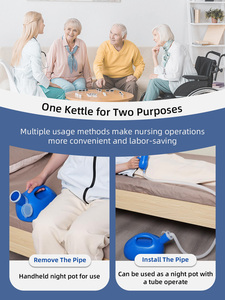 ขวดฉี่พกพาสำหรับผู้ชายกระโถนปัสสาวะสำหรับปัสสาวะขนาด2000มล. ขวดฉี่แบบมีฝาปิดสำหรับใช้ในบ้าน - Product Image 3