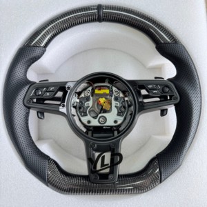 Volante Deportivo YLD Sin Botones GT Sport Full Lenkrad para <span class=keywords><strong>Porsche</strong></span> <span class=keywords><strong>Boxster</strong></span> 718 981 Taycan 911 Carrera 991 Cayenne - Product Image 5