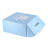 Caja de embalaje para sombreros bien recibida, con inserto, caja corrugada Fedora impresa a medida con asa de plástico